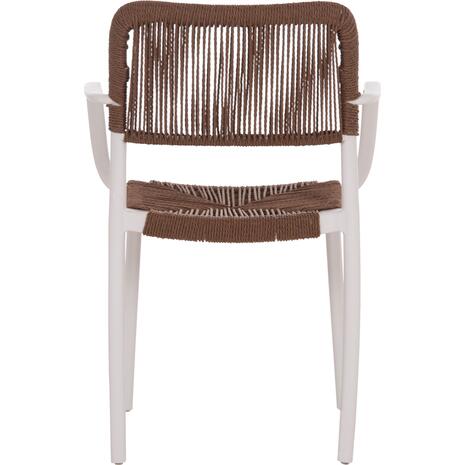 ΠΟΛΥΘΡΟΝΑ ΕΞ.ΧΩΡΟΥ STRIDER HM6391.01 ΛΕΥΚΟ ΠΟΛΥΠΡΟΠΥΛΕΝΙΟ--ΚΑΦΕ ΣΧΟΙΝΙ 57x53x80Υεκ. (σετ 5 τεμαχίων)