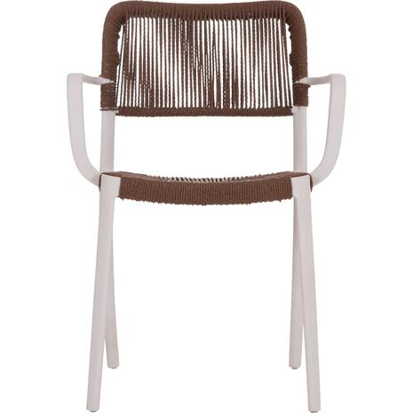 ΠΟΛΥΘΡΟΝΑ ΕΞ.ΧΩΡΟΥ STRIDER HM6391.01 ΛΕΥΚΟ ΠΟΛΥΠΡΟΠΥΛΕΝΙΟ--ΚΑΦΕ ΣΧΟΙΝΙ 57x53x80Υεκ. (σετ 5 τεμαχίων)