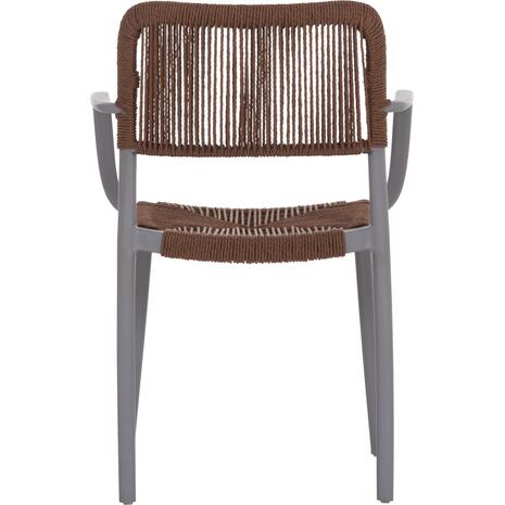 ΠΟΛΥΘΡΟΝΑ ΕΞ.ΧΩΡΟΥ STRIDER HM6391.03 ΓΚΡΙ ΠΟΛΥΠΡΟΠΥΛΕΝΙΟ--ΚΑΦΕ ΣΧΟΙΝΙ 57x53x80Υεκ. (σετ 5 τεμαχίων)