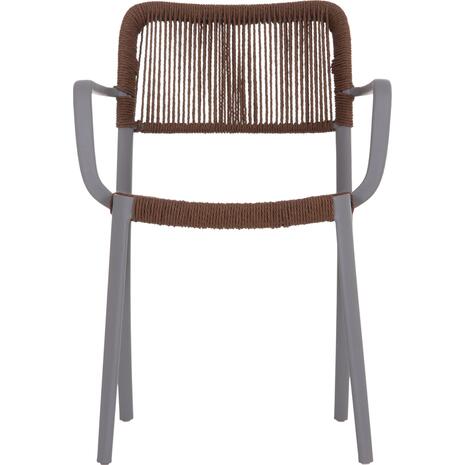 ΠΟΛΥΘΡΟΝΑ ΕΞ.ΧΩΡΟΥ STRIDER HM6391.03 ΓΚΡΙ ΠΟΛΥΠΡΟΠΥΛΕΝΙΟ--ΚΑΦΕ ΣΧΟΙΝΙ 57x53x80Υεκ. (σετ 5 τεμαχίων)