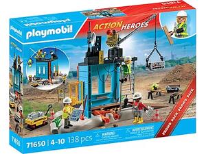 Playmobil Action Heroes: Εργοτάξιο (71650)