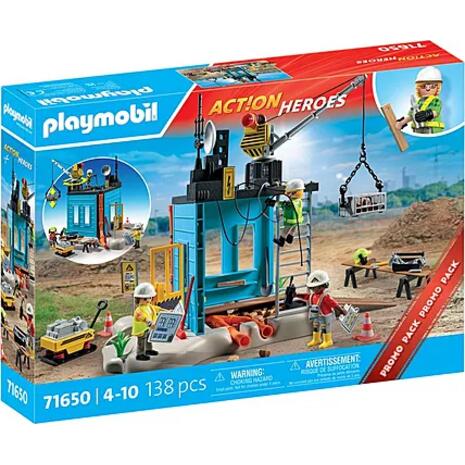 Playmobil Action Heroes: Εργοτάξιο (71650)