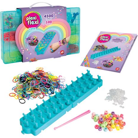 Plexi Flexi Love Θήκη με 4500 Λάστιχα & 100 Αξεσουάρ (1080-25575)