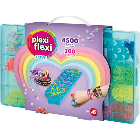 Plexi Flexi Love Θήκη με 4500 Λάστιχα & 100 Αξεσουάρ (1080-25575)
