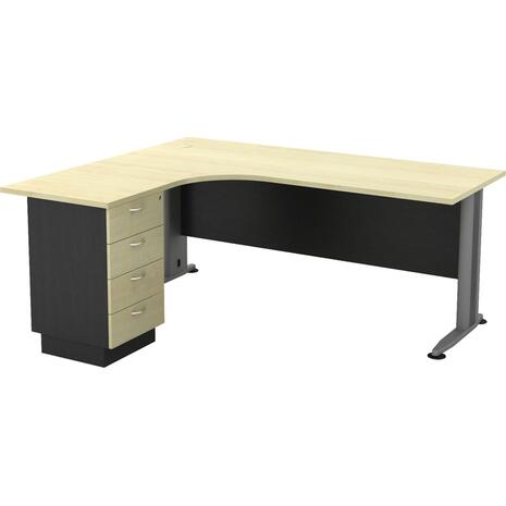 SUPERIOR COMPACT Αριστερή Γωνία - Απόχρωση Dark Grey - Beech (ΕΟ995L)