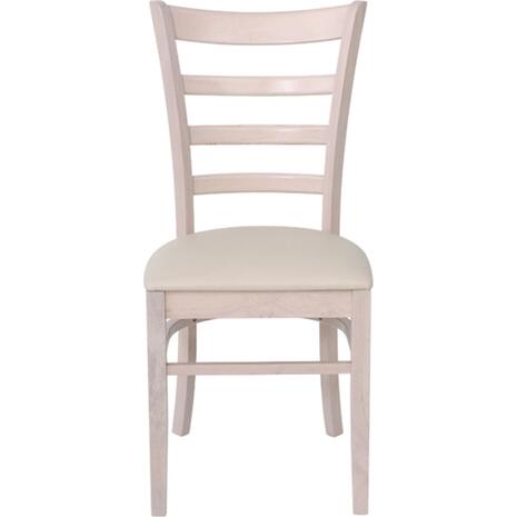 NATURALE Καρέκλα White Wash, Pu Εκρού (σετ 2 τεμαχίων) (Ε7052,5)