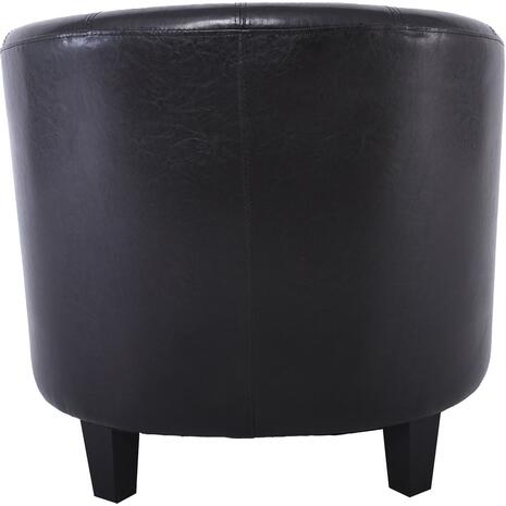 BOGA Πολυθρόνα Σαλονιού Καθιστικού, Pu Σκούρο Καφέ (Ε7129,5W)