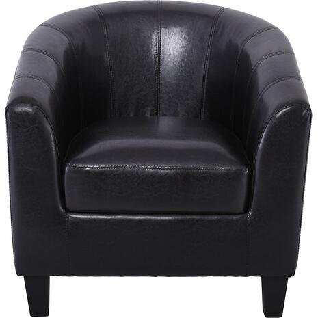 BOGA Πολυθρόνα Σαλονιού Καθιστικού, Pu Σκούρο Καφέ (Ε7129,5W)