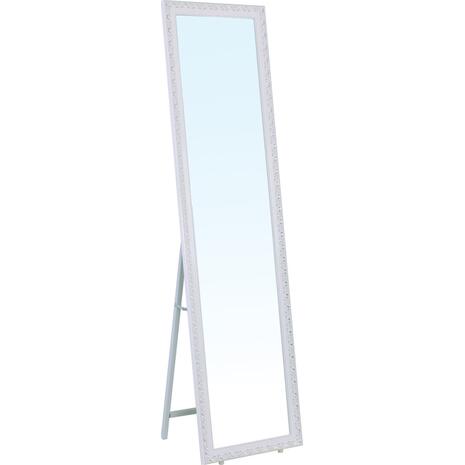 MIRROR Καθρέπτης Δαπέδου Τοίχου Ξύλινος Antique White (Ε7185,1)