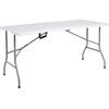BLOW-R Τραπέζι Συνεδρίου - Catering Πτυσσόμενο (Βαλίτσα), Μέταλλο Γκρι, HDPE Άσπρο 35mm (ΕΟ181,1)