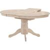 NIRVANA Τραπέζι Ροτόντα Τραπεζαρίας-Κουζίνας, Επεκτεινόμενο, White Wash (Ε7680,1)