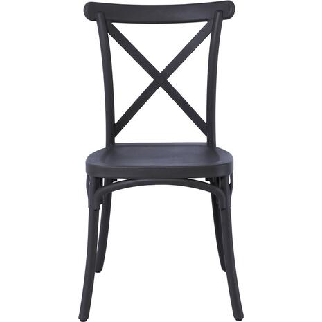 DESTINY Καρέκλα Πολυπροπυλένιο (PP), Απόχρωση Ανθρακί, Στοιβαζόμενη (Ε377,2) (Ανθρακί)