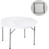 BLOW-R Τραπέζι Συνεδρίου Catering Πτυσσόμενο, Μέταλλο Βαφή Γκρι, HDPE Άσπρο 45mm (ΕΟ183,1) (Λευκό)