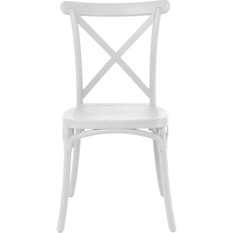 DESTINY Καρέκλα Πολυπροπυλένιο (PP), Απόχρωση Άσπρο, Στοιβαζόμενη (Ε377,1) (Λευκό)