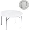 BLOW-R Τραπέζι Συνεδρίου Catering Πτυσσόμενο, Μέταλλο Βαφή Γκρι, HDPE Άσπρο 45mm (ΕΟ183,1) (Λευκό)