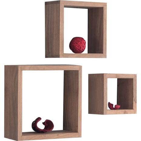 TRIO Set - 3 Ράφια Ξύλο Ακακία Φυσικό (ΕΑ7028)