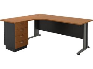 SUPERIOR COMPACT Αριστερή Γωνία - Απόχρωση Dark Grey - Cherry (ΕΟ995L,1) (Καφέ)