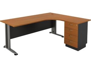 SUPERIOR COMPACT Δεξιά Γωνία Απόχρωση Dark Grey - Cherry (ΕΟ995,1) (Καφέ)