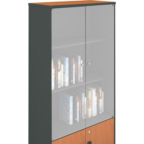 Γυάλινες πόρτες Βιβλιοθήκης-Α Γραφείου (ΕΟ124,8)