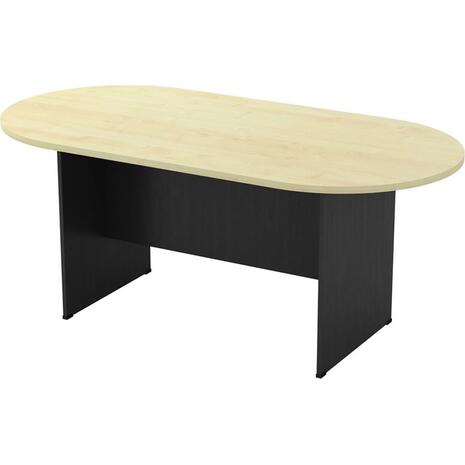 ΣΥΝΕΔΡΙΟΥ-A Τραπέζι Οβάλ Απόχρωση Dark Grey - Beech (ΕΟ122,2)