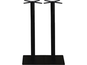 PRATO Βάση Τραπεζιού BAR Μακρόστενη 70x40cm H.108cm Μέταλλο Βαφή Μαύρο / 23,10kg (Ε0682)