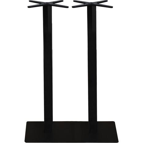 PRATO Βάση Τραπεζιού BAR Μακρόστενη 70x40cm H.108cm Μέταλλο Βαφή Μαύρο / 23,10kg (Ε0682)