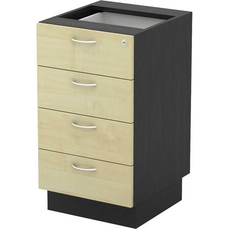 EXECUTIVE Συρταριέρα Επέκτασης Dark Grey - Beech (ΕΟ999Ε,1)