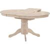 NIRVANA Τραπέζι Ροτόντα Τραπεζαρίας-Κουζίνας, Επεκτεινόμενο, White Wash (Ε7680,1)