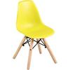 ART Wood Kid Καρέκλα Ξύλο - PP Κίτρινο (σετ 4 τεμαχίων) (ΕΚ723,Y) (Κίτρινο)