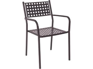 CAPRICE Πολυθρόνα Στοιβαζόμενη, Μέταλλο Βαφή Sand Brown (Ε5172,3)