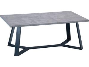 HANSON Τραπεζάκι Σαλονιού Καθιστικού, Μέταλλο Βαφή Μαύρο, Cement (ΕΜ755,3)