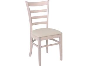 NATURALE Καρέκλα White Wash, Pu Εκρού (σετ 2 τεμαχίων) (Ε7052,5)