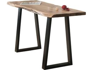 LIZARD Slim Κονσόλα Μέταλλο Βαφή Μαύρο, Ξύλο Ακακία Φυσικό (ΕΑ7102,S)