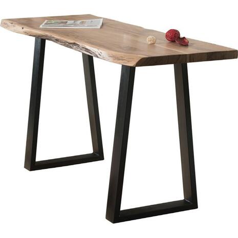 LIZARD Slim Κονσόλα Μέταλλο Βαφή Μαύρο, Ξύλο Ακακία Φυσικό (ΕΑ7102,S)