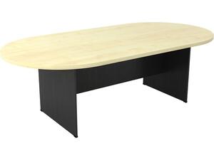 ΣΥΝΕΔΡΙΟΥ-A Τραπέζι Οβάλ Απόχρωση Dark Grey - Beech (ΕΟ123,2)