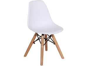 ART Wood Kid Καρέκλα Ξύλο - PP Άσπρο (σετ 4 τεμαχίων) (ΕΜ123,ΚW)