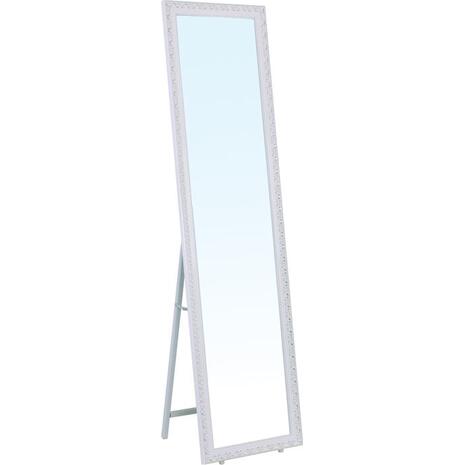 MIRROR Καθρέπτης Δαπέδου Τοίχου Ξύλινος Antique White (Ε7185,1)
