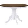 NIRVANA Τραπέζι Ροτόντα Τραπεζαρίας-Κουζίνας, Άσπρο - Καρυδί (Ε7059,5)