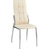 PRIMA Καρέκλα K/D Τραπεζαρίας Κουζίνας, Μέταλλο Χρώμιο, Pu Εκρού (σετ 4 τεμαχίων) (ΕΜ900,2)