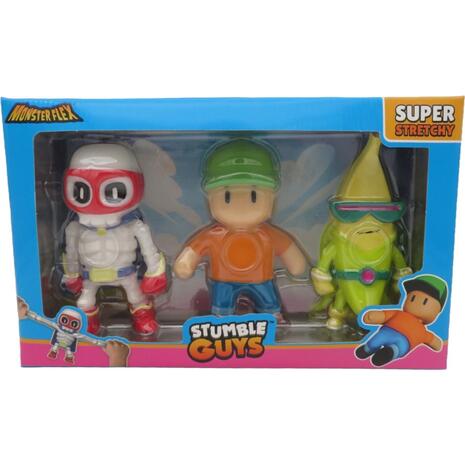 Just Toys Φιγούρες Monsterflex Stumble Guys 3τμχ S2 - Διάφορα Σχέδια (0550)