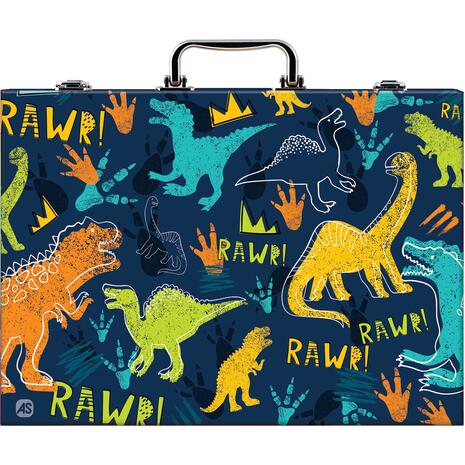 HappiHobby Κασετίνα Ζωγραφικής Deluxe Με 100 Αξεσουάρ Δεινόσαυρος (1038-82059)