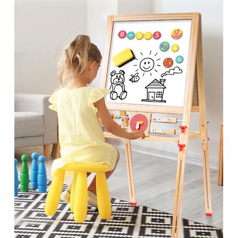 As Happihobbi Magnet Ξύλινος Μαγνητικός Επιδαπέδιος Πίνακας 2 Όψεων (1029-64087)