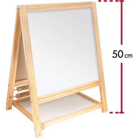 As Happihobbi Magnet Ξύλινος Μαγνητικός Επιδαπέδιος Πίνακας 2 Όψεων (1029-64087)