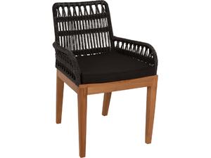 ΠΟΛΥΘΡΟΝΑ STARDOM HM9760.03 ΞΥΛΟ ΤΕΑΚ ΣΕ ΜΕΛΙ ΚΑΙ ΜΑΥΡΟ ΣΧΟΙΝΙ 57x65x83Yεκ.