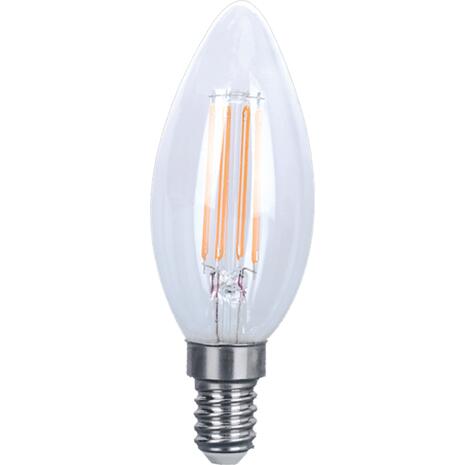 Λάμπα LED E14 4W θερμό φως δέσμης Filament 2700K 360o 430lm (35-004205)
