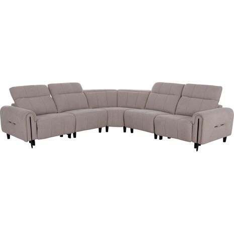 ΓΩΝΙΑΚΟΣ ΚΑΝΑΠΕΣ ΜΕ RECLINE ORACLE HM3290.02 ΜΠΕΖ ΥΦΑΣΜΑ 260x260x90(κάθισμα)x94Υεκ.