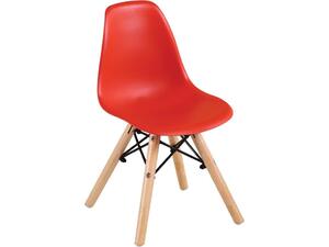 ART Wood Kid Καρέκλα Ξύλο - PP Κόκκινο (σετ 4 τεμαχίων) (ΕΚ723,R)
