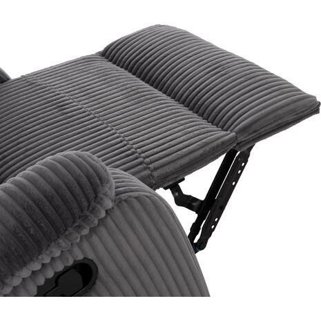 ΠΟΛΥΘΡΟΝΑ RELAX DIONI HM3296.11 ΓΚΡΙ ΡΙΓΕ ΥΦΑΣΜΑ 85x90x100Υεκ.