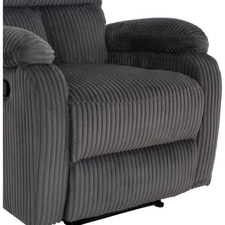 ΠΟΛΥΘΡΟΝΑ RELAX DIONI HM3296.11 ΓΚΡΙ ΡΙΓΕ ΥΦΑΣΜΑ 85x90x100Υεκ.