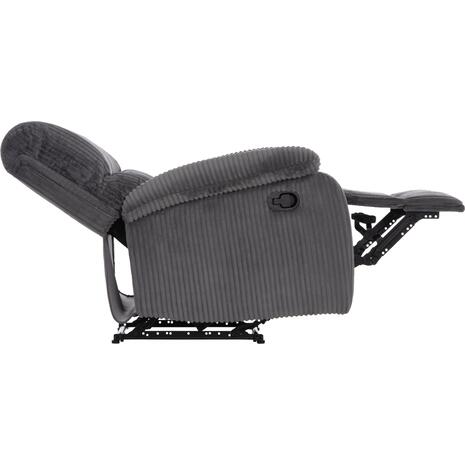 ΠΟΛΥΘΡΟΝΑ RELAX DIONI HM3296.11 ΓΚΡΙ ΡΙΓΕ ΥΦΑΣΜΑ 85x90x100Υεκ.